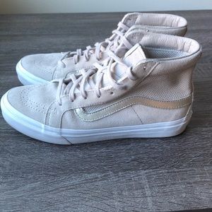 Vans Hi Top Sneakers Grey Suede size 8.5